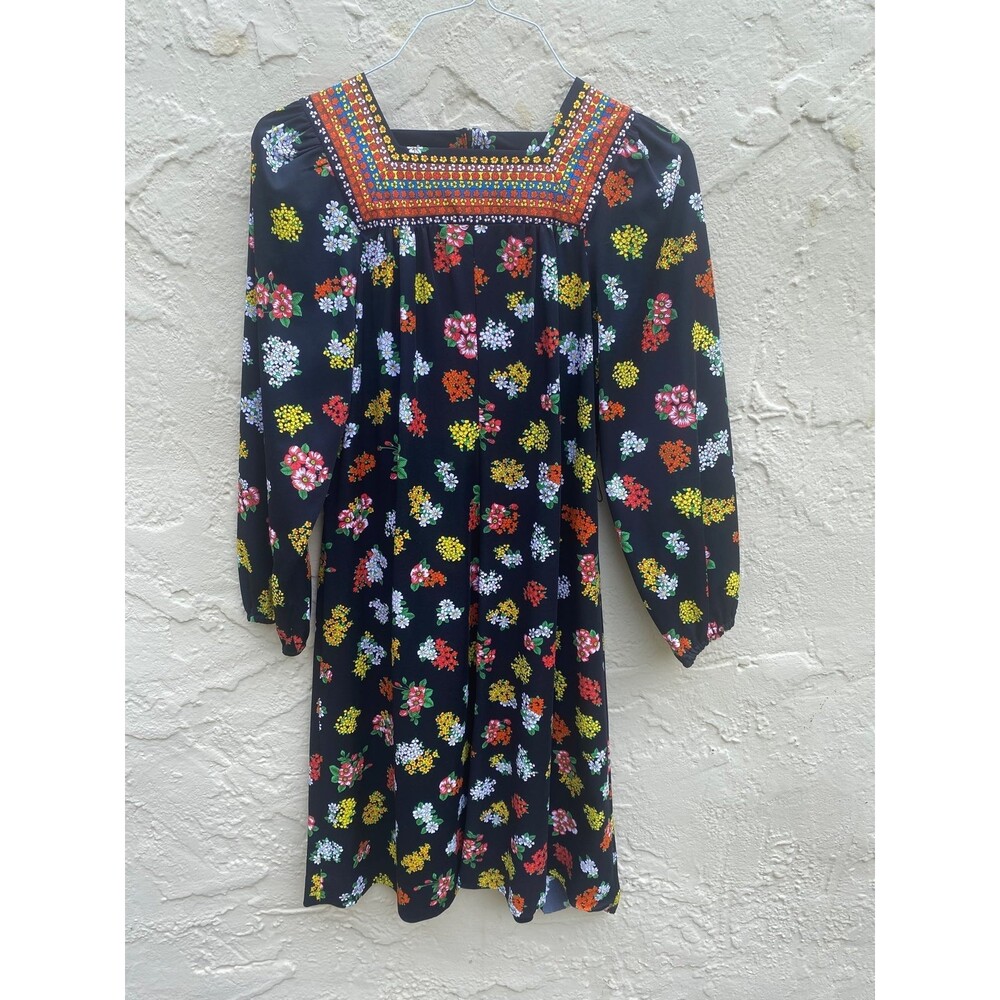 Vintage dress 70s flower design
